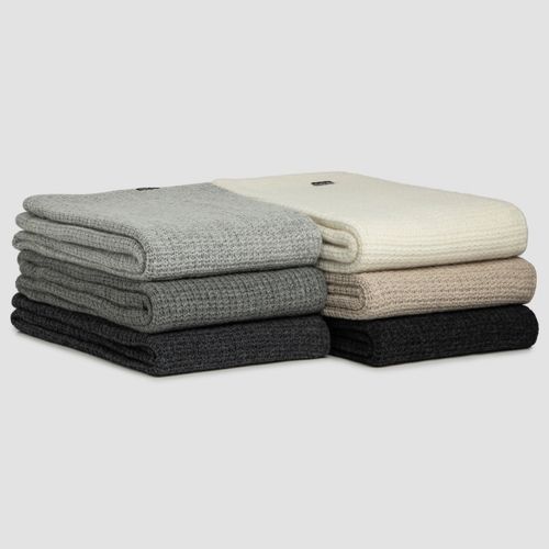 Chunky Box Angora & Merino Wool Throws