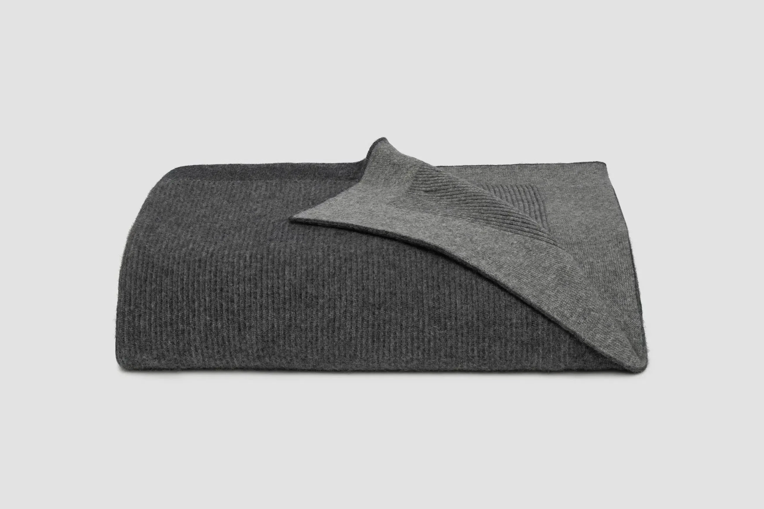 Reversible Rib Angora & Merino Wool Blankets