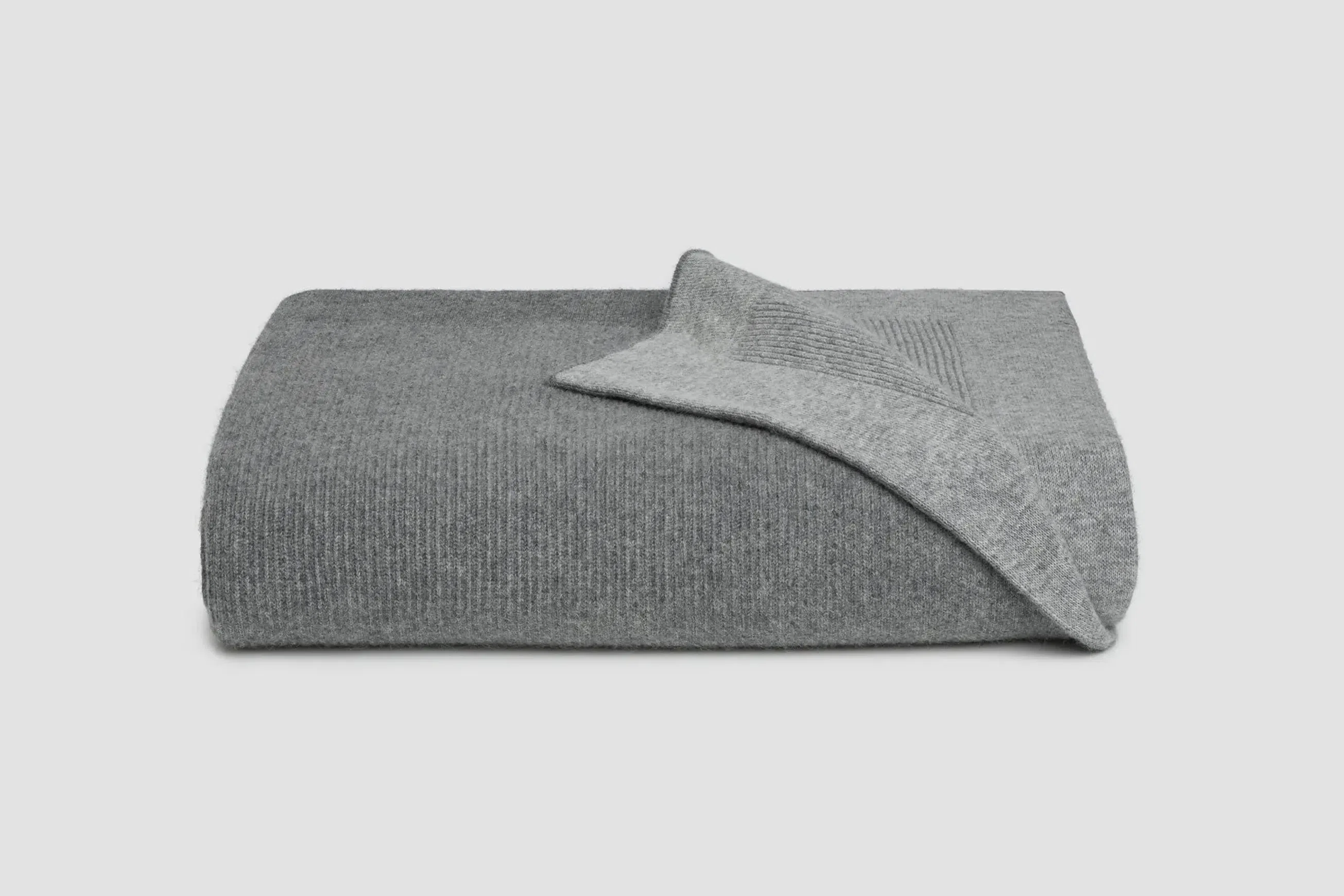 Reversible Rib Angora & Merino Wool Blankets