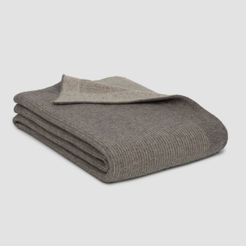 Reversible Rib Angora & Merino Wool Throws