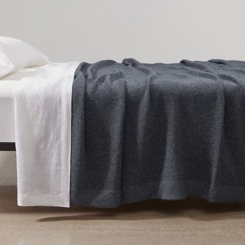 Chain Rib Angora & Merino Wool Blankets