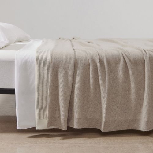 Reversible Rib Angora & Merino Wool Blankets
