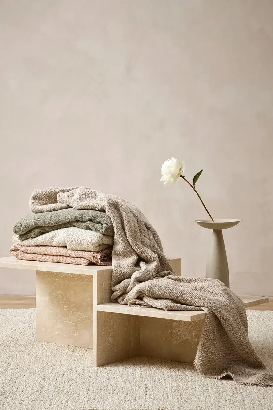 Baya Cromwell Throw - Taupe | Cotton Blend