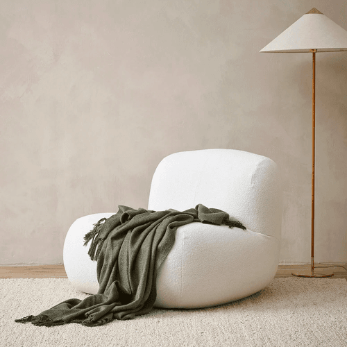 Baya Richmond Throw - Dark Olive | Acrylic/Wool Blend
