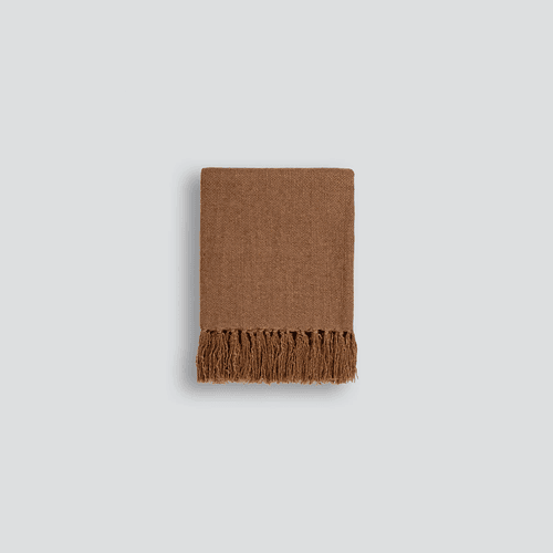 Baya Richmond Throw - Cinnamon | Acrylic/Wool Blend