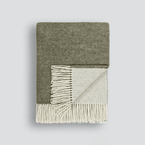 Baya Casa Throw - Kale | Merino Blend