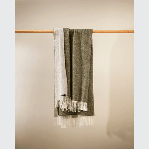 Baya Casa Throw - Kale | Merino Blend