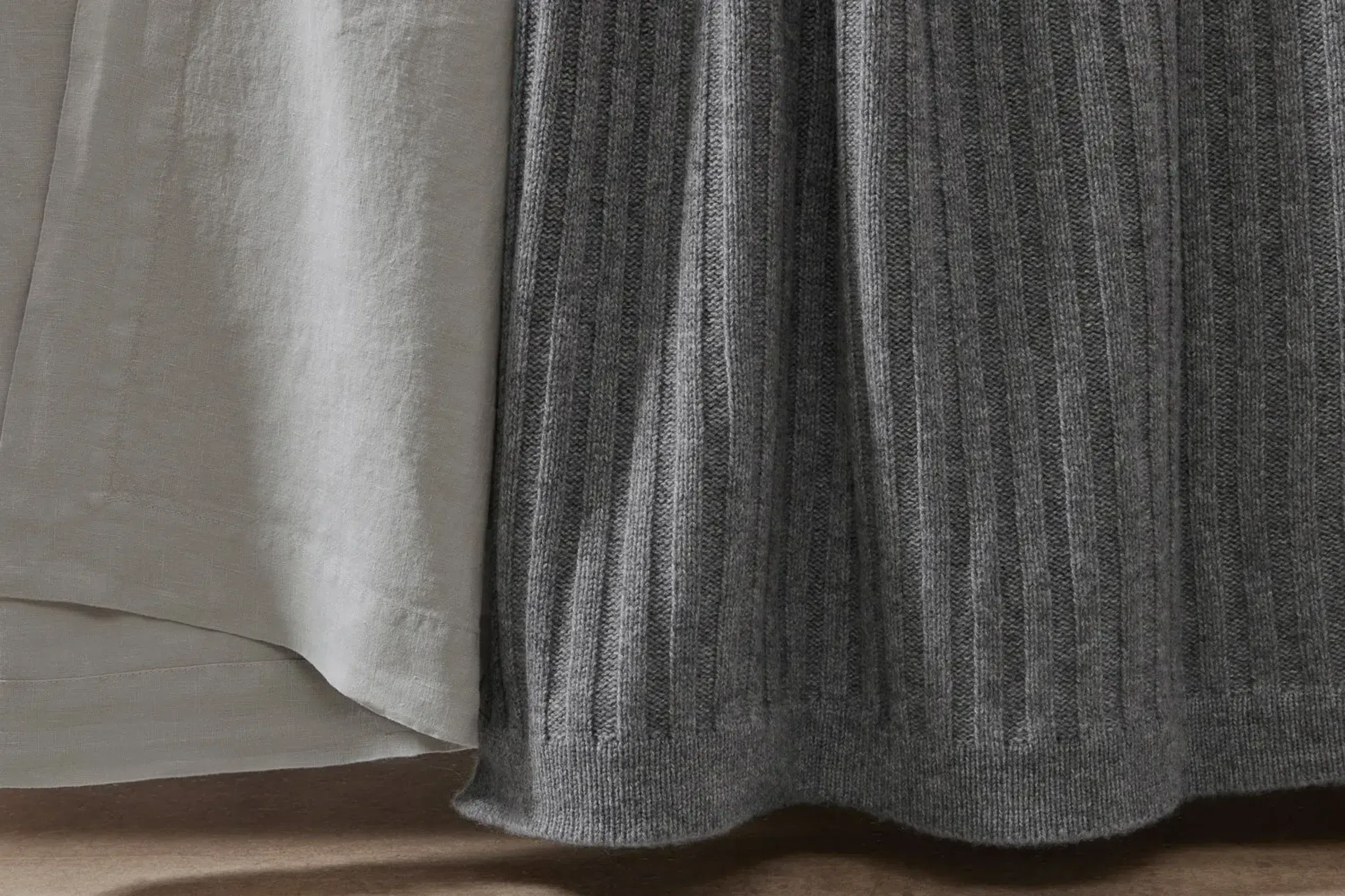 Wide Rib Italian Cashmere Blankets