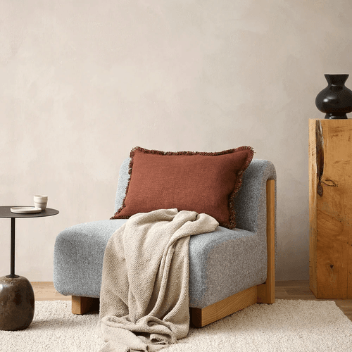 Baya Cromwell Throw - Taupe | Cotton Blend