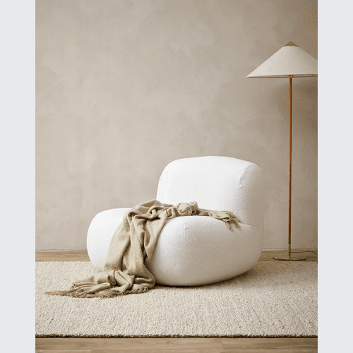 Baya Richmond Throw - Putty | Acrylic/Wool Blend