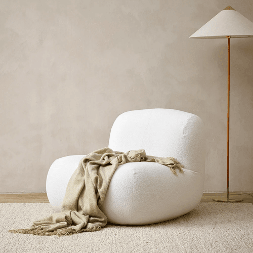 Baya Richmond Throw - Putty | Acrylic/Wool Blend
