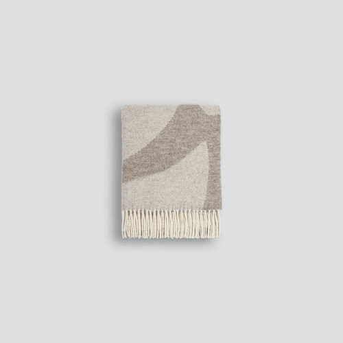 Baya Flagstone Throw Blanket - Fawn | 100% NZ Wool