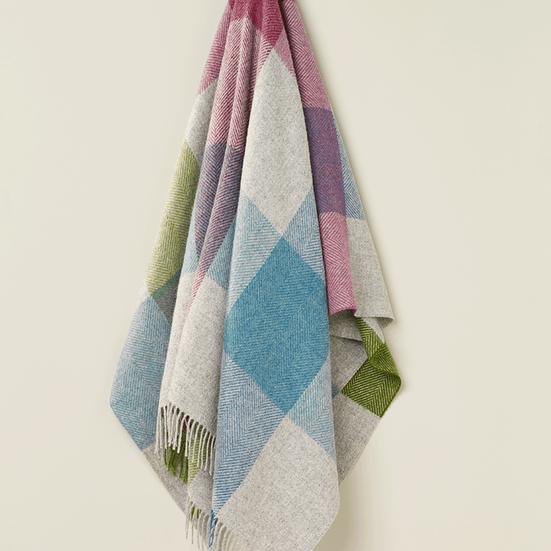 NZ Wool Throw - Harland Heather | 100% Pure Wool