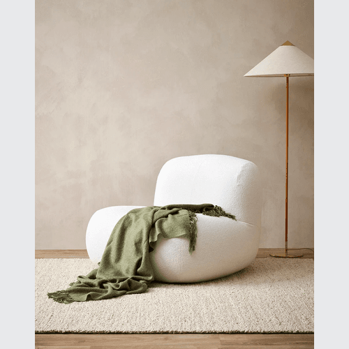 Baya Richmond Throw - Moss | Acrylic/Wool Blend