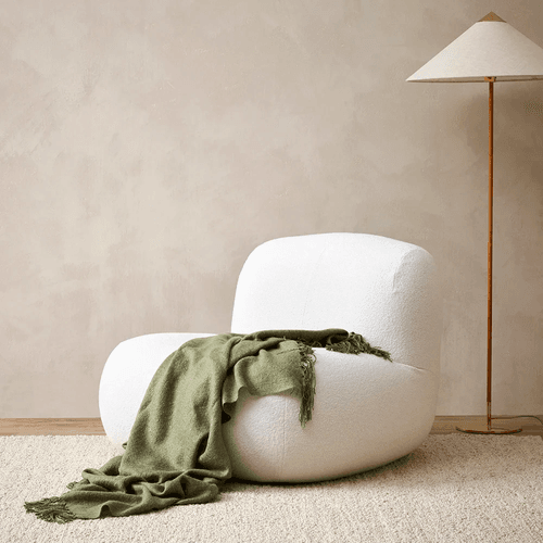 Baya Richmond Throw - Moss | Acrylic/Wool Blend
