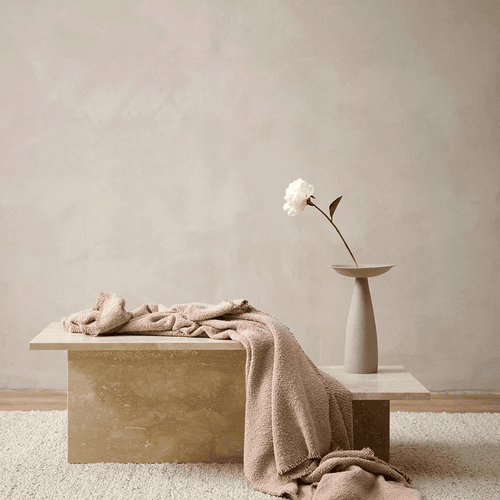 Baya Cromwell Throw - Blush | Cotton Blend