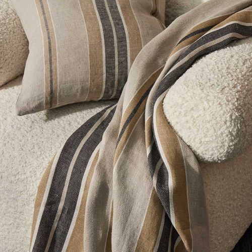 Weave Home European Linen Franco Throw - Clay