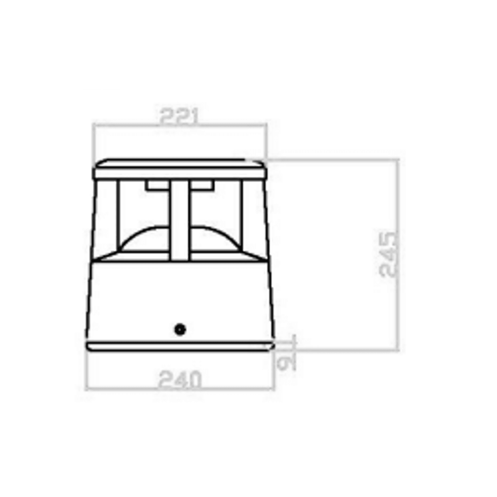 Sentry Solar Bollard 014