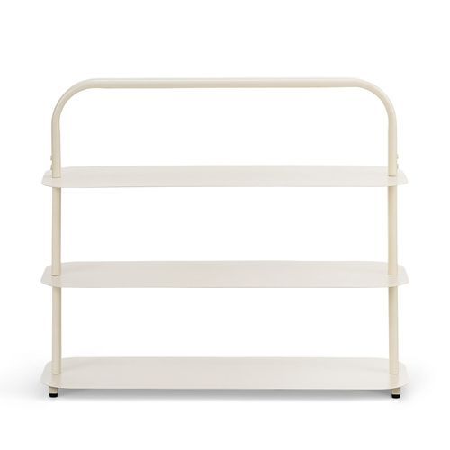 Tresta 3 Tier Low Shelf | Beige Cream