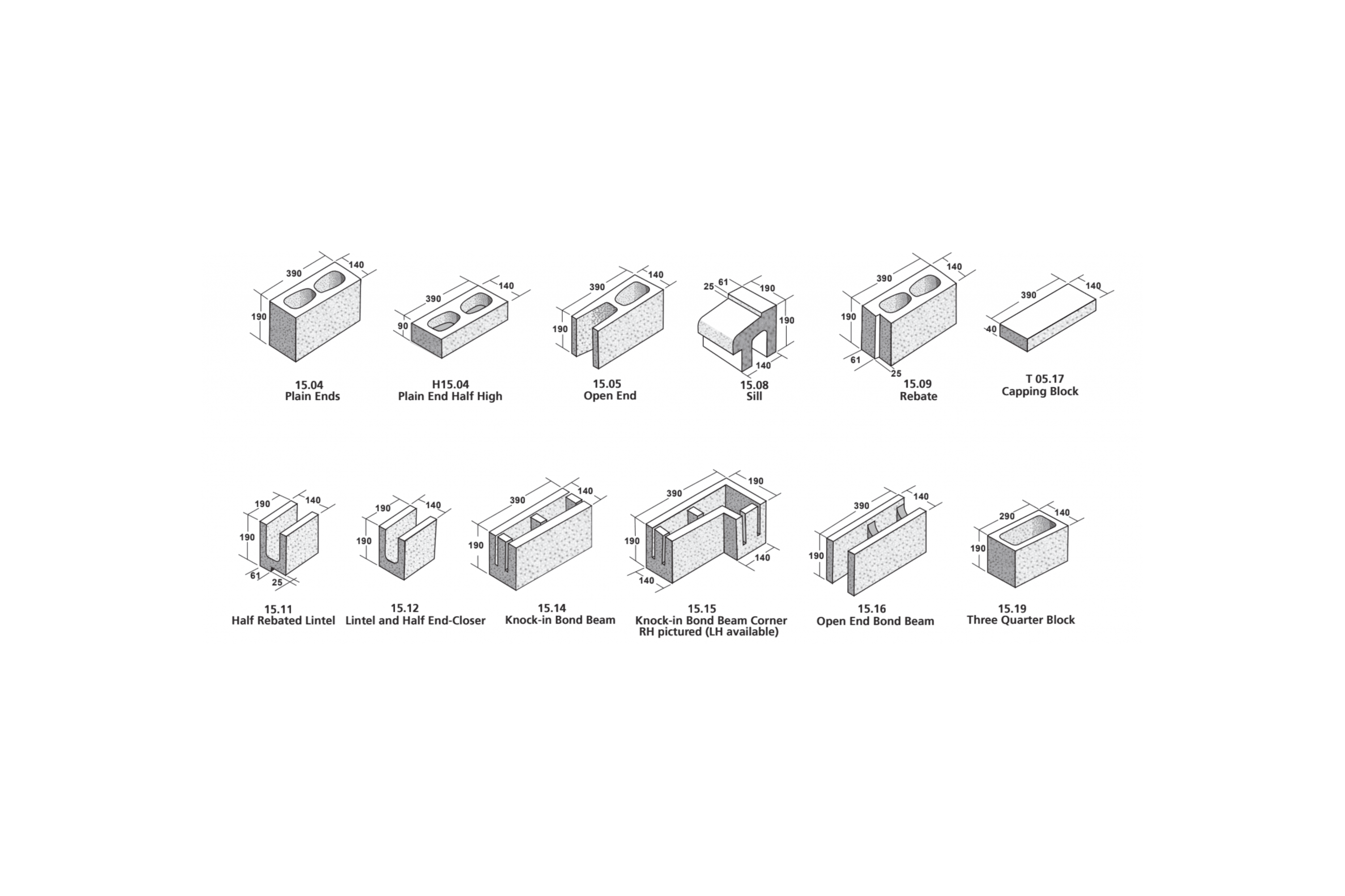 Architectural Structural Blocks