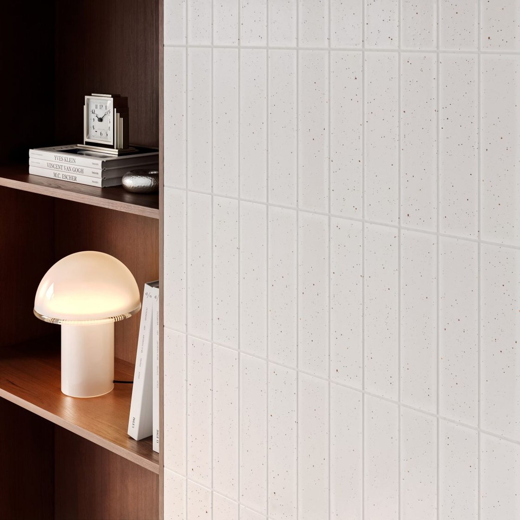 Komo Speckle White Brick Tile