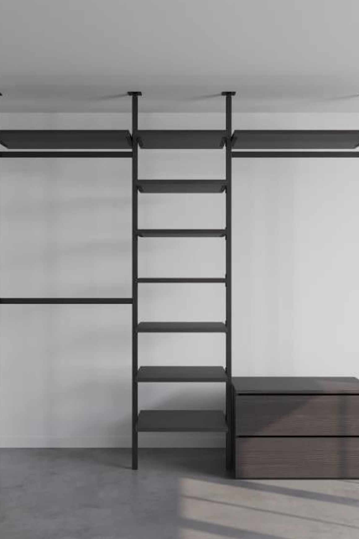 The Elegant Ballet Flats | Ceiling Fixed Wardrobe
