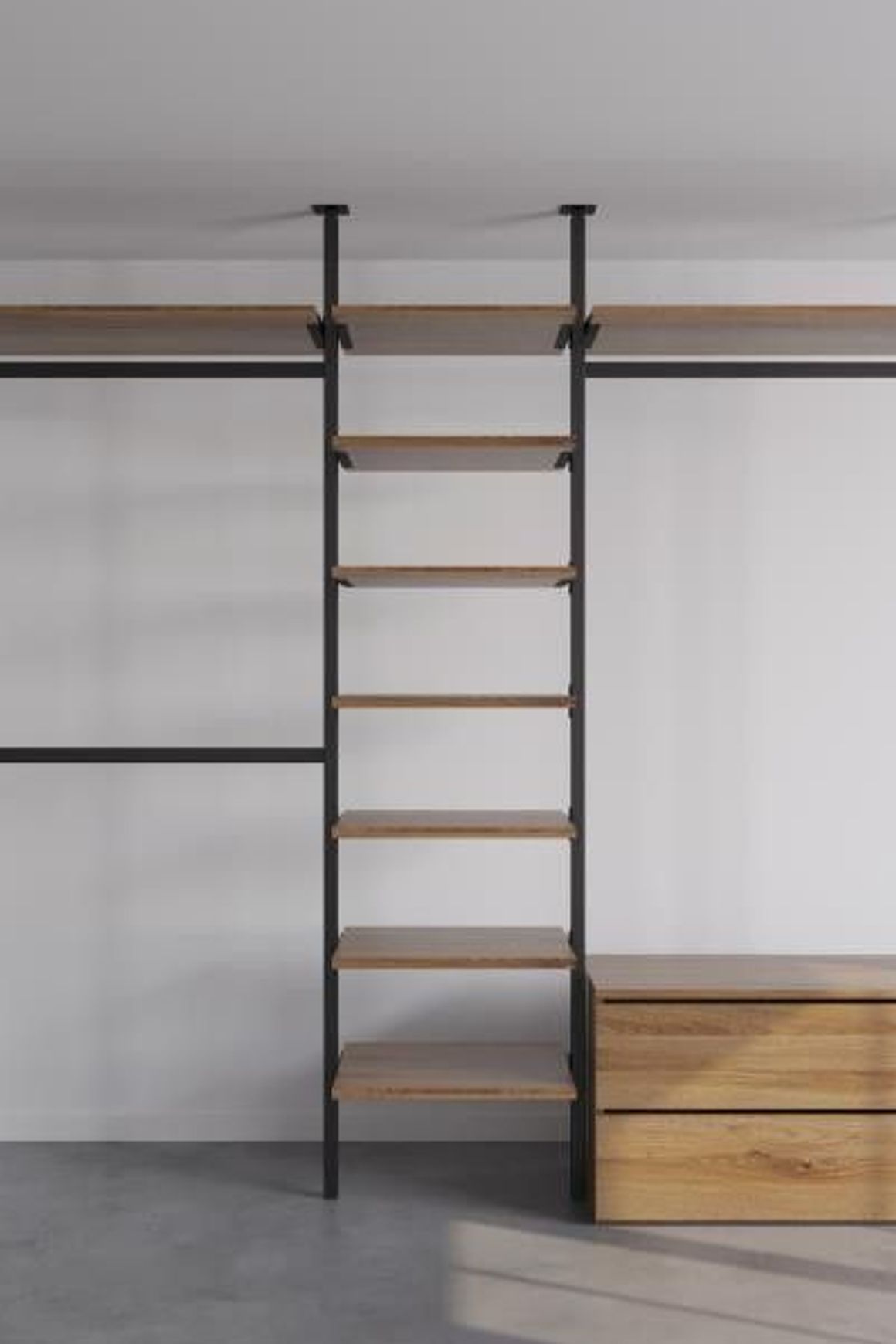 The Elegant Ballet Flats | Ceiling Fixed Wardrobe