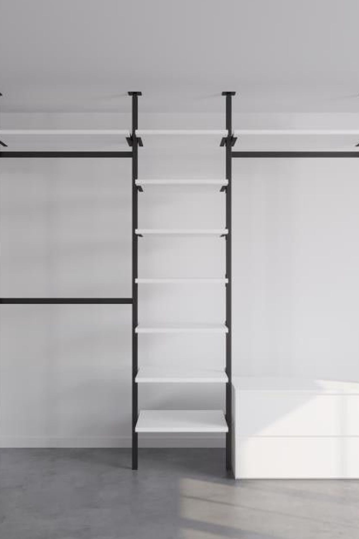 The Elegant Ballet Flats | Ceiling Fixed Wardrobe