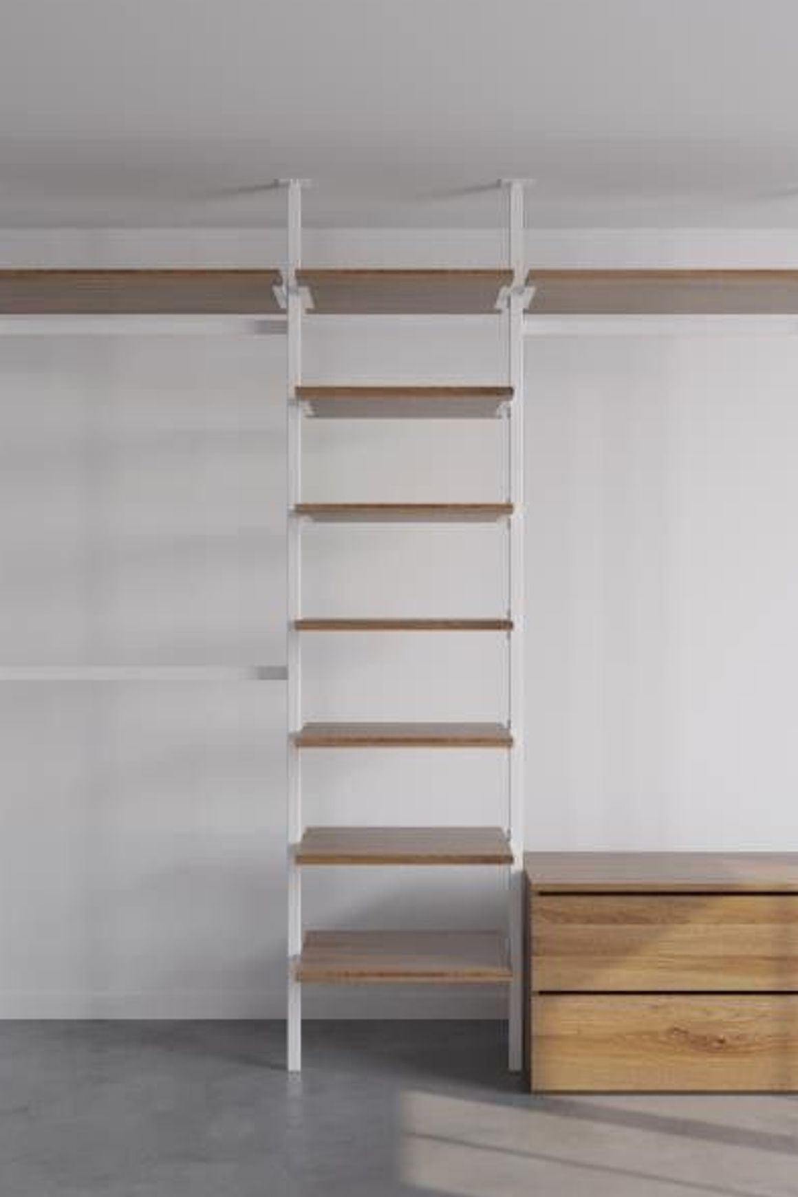 The Elegant Ballet Flats | Ceiling Fixed Wardrobe