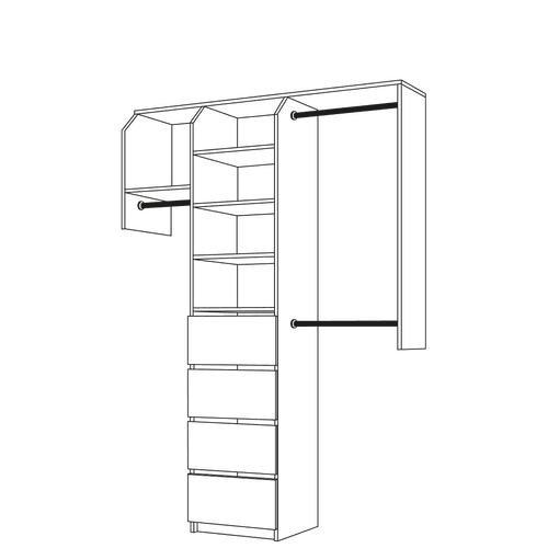 Standard Reach-In Style Wardrobe