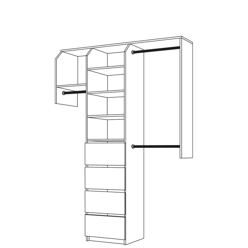 Standard Reach-In Style Wardrobe