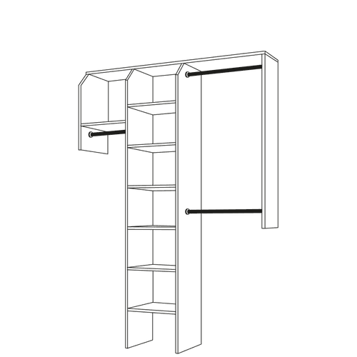 Reach-In With Drawers Wardrobe