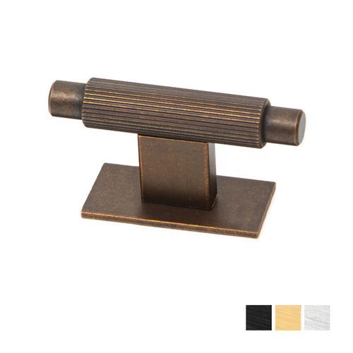 Momo Arpa Cabinet T Knob and Backplate 70mm