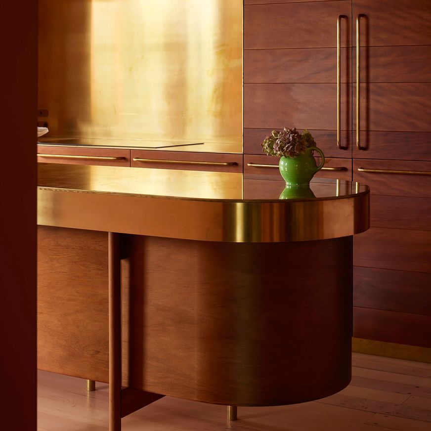 Antique Brass Cabinetry