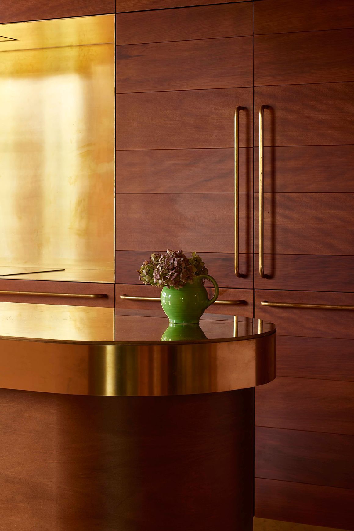 Antique Brass Cabinetry