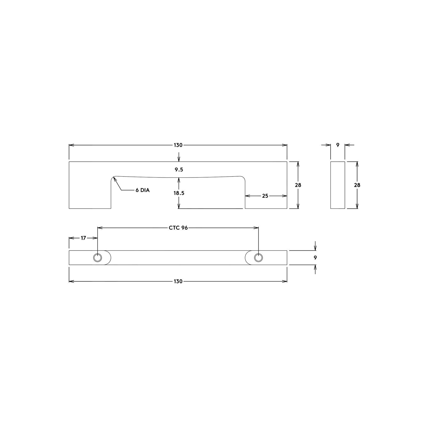 Iver Cali Cabinet Pull Handle