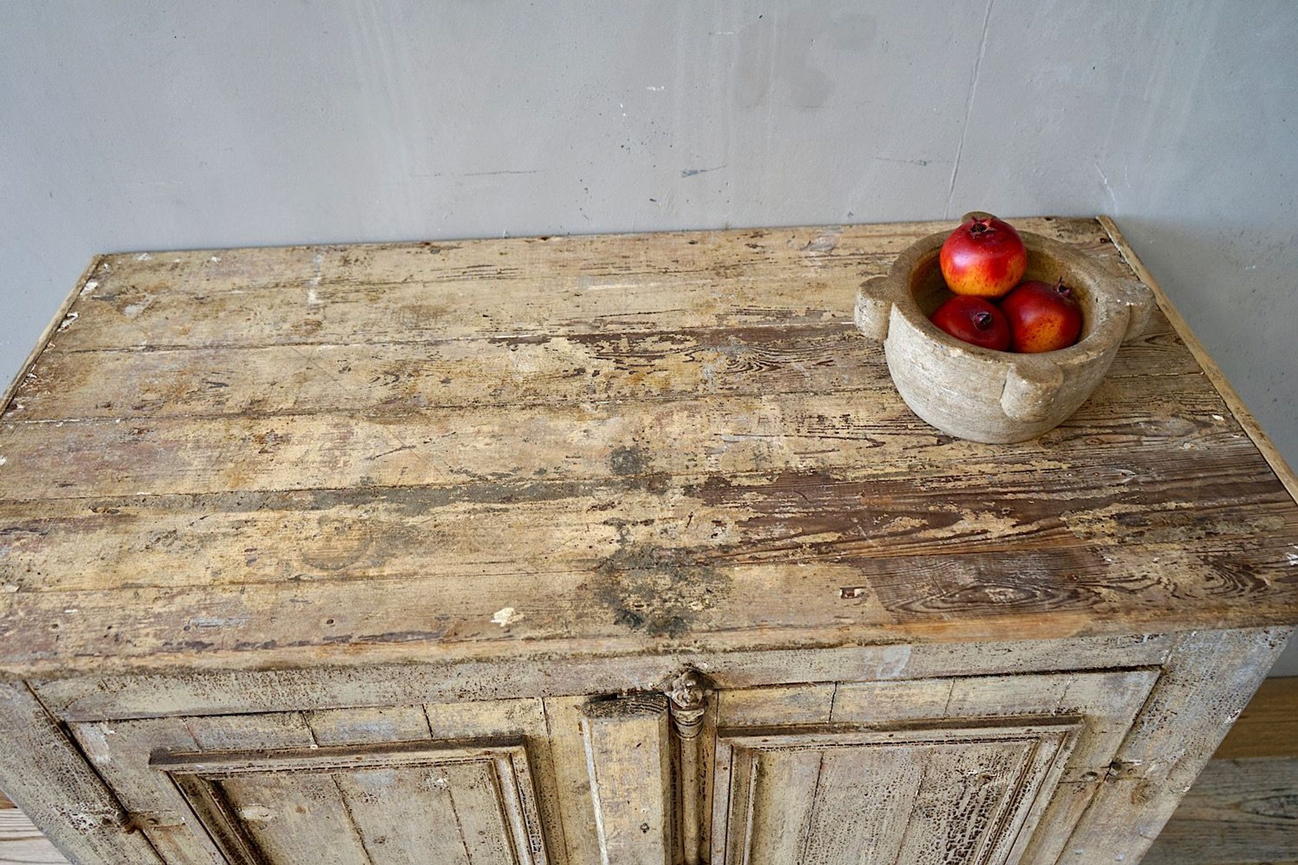 Antique French Provincial Painted Sideboard
