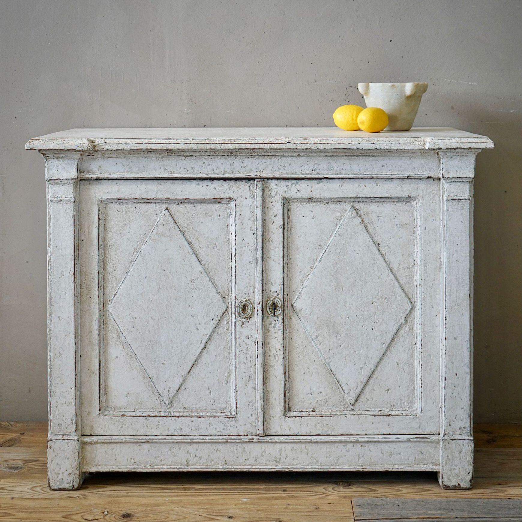 French Antique Painted Sideboard