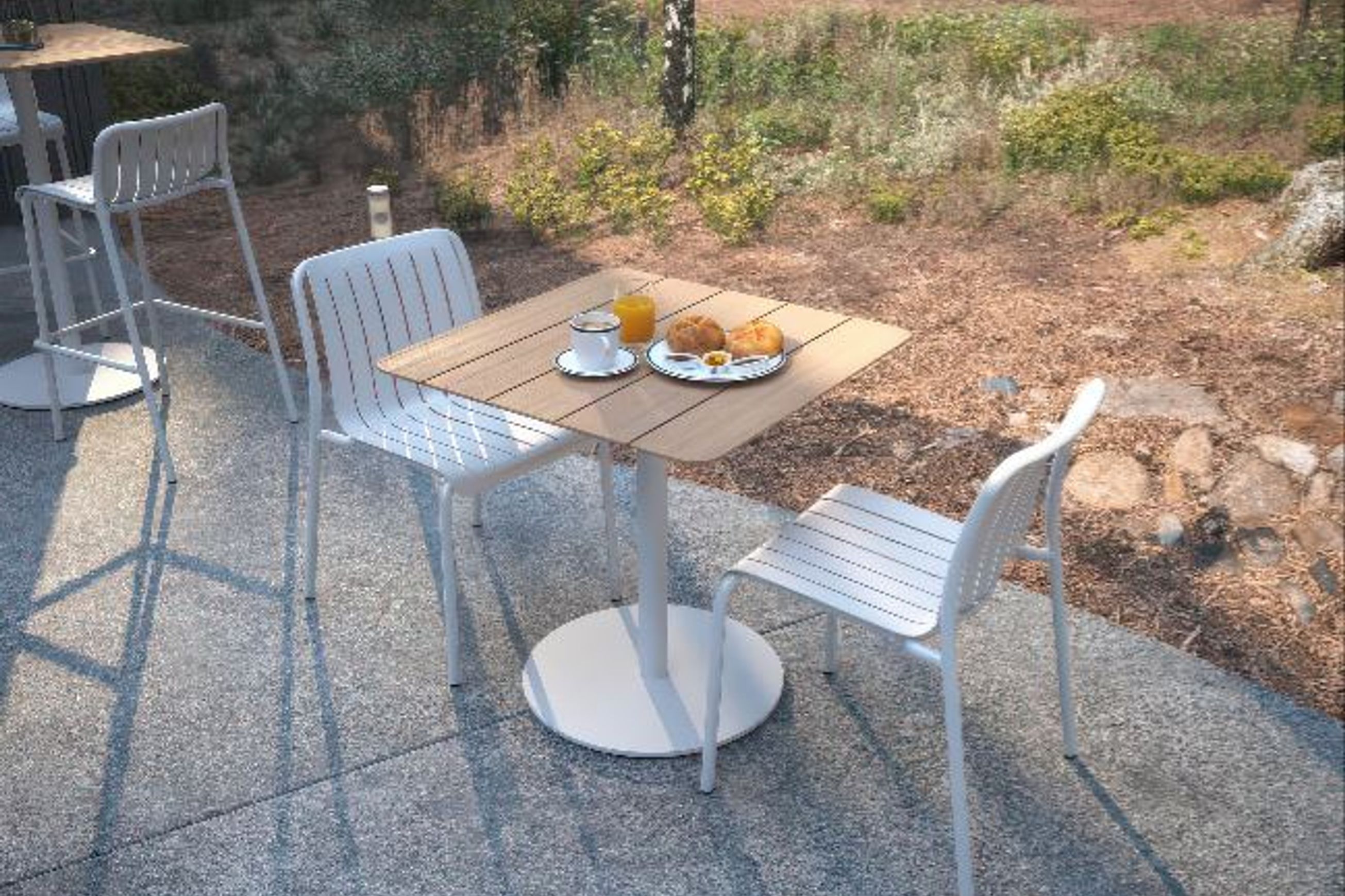 Roku Outdoor Cafe Teak Table