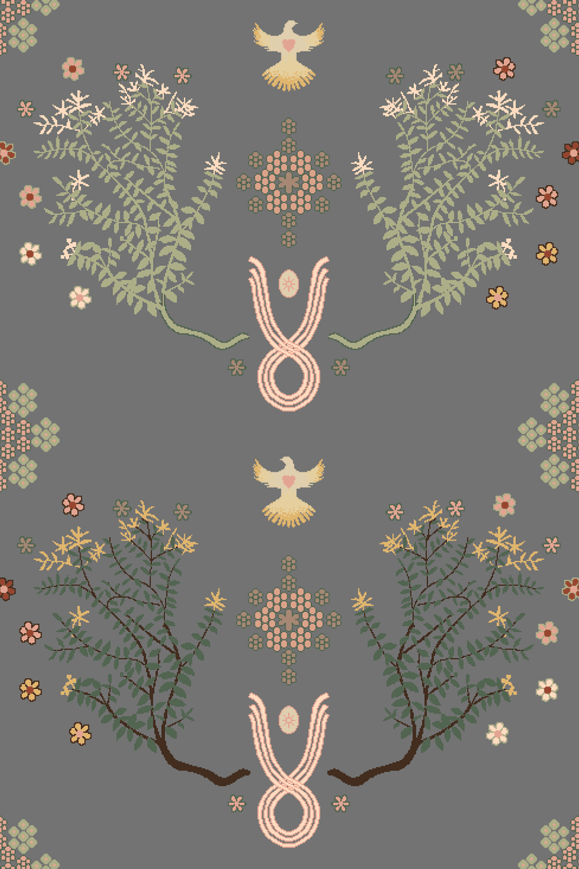 Emerald Garden Axminster Roll Carpet by Miranda Brown