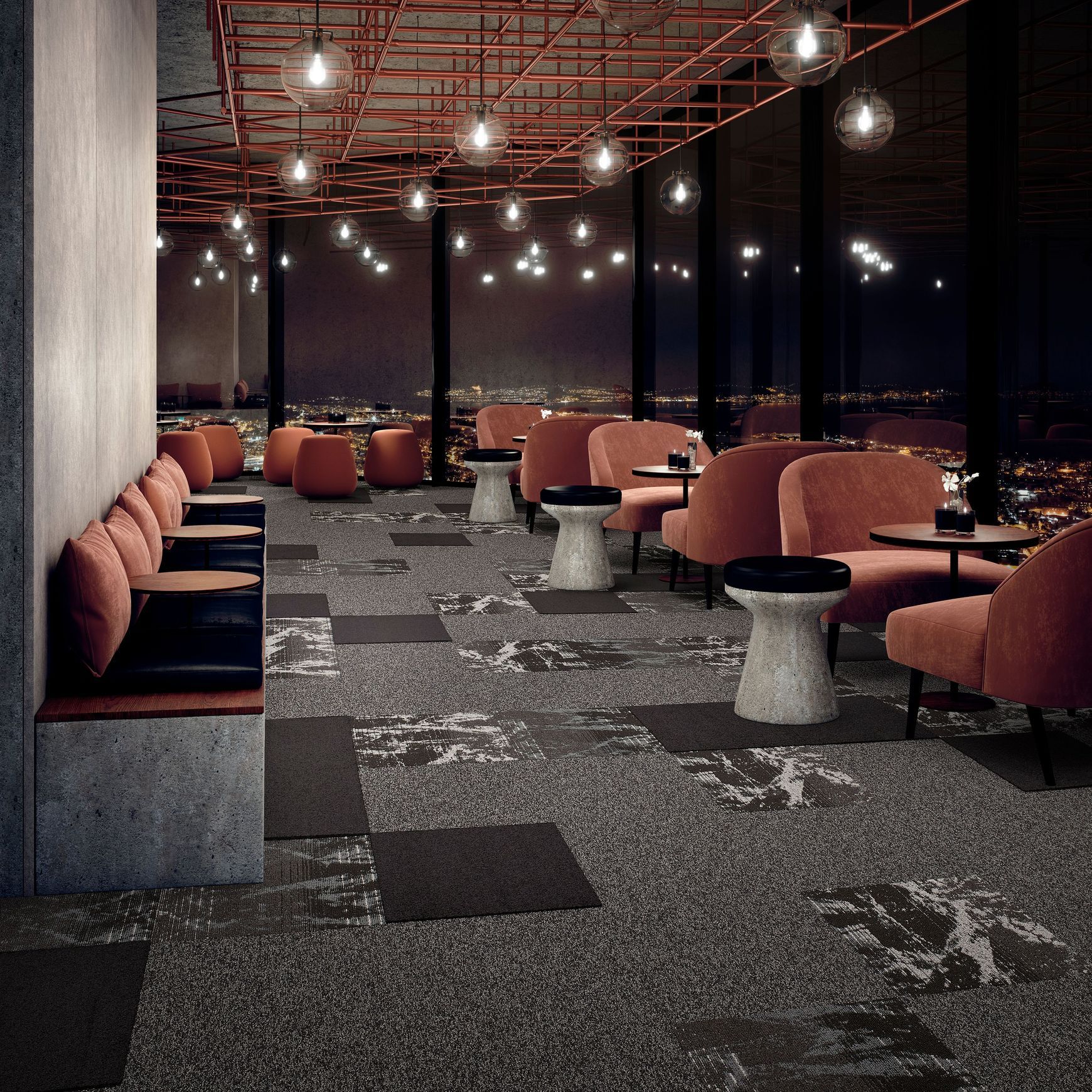 Spark: Delight Collection: carpet tiles by Modulyss