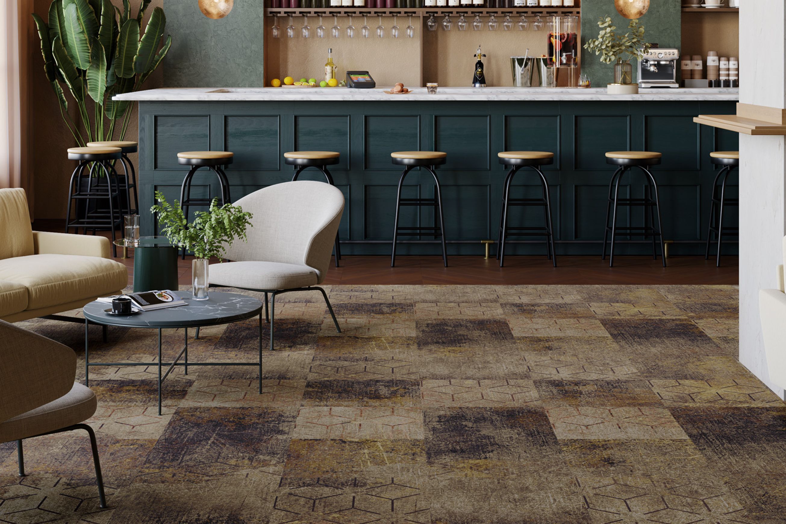 Apis modular carpet tile collection from Fletco Carpets