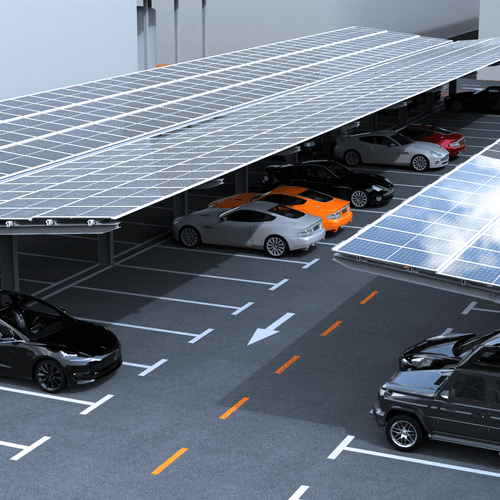 Modular Heavy Steel Commercial Solar Carport