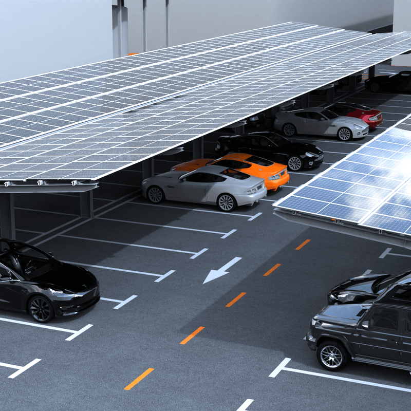 Modular Heavy Steel Commercial Solar Carport