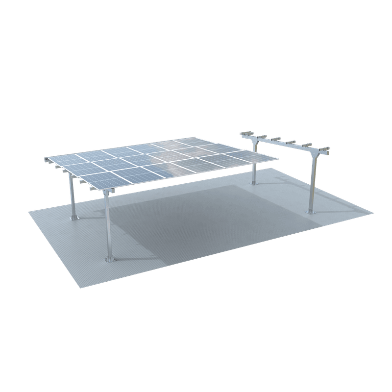 Modular Light Steel Commercial Solar Carport