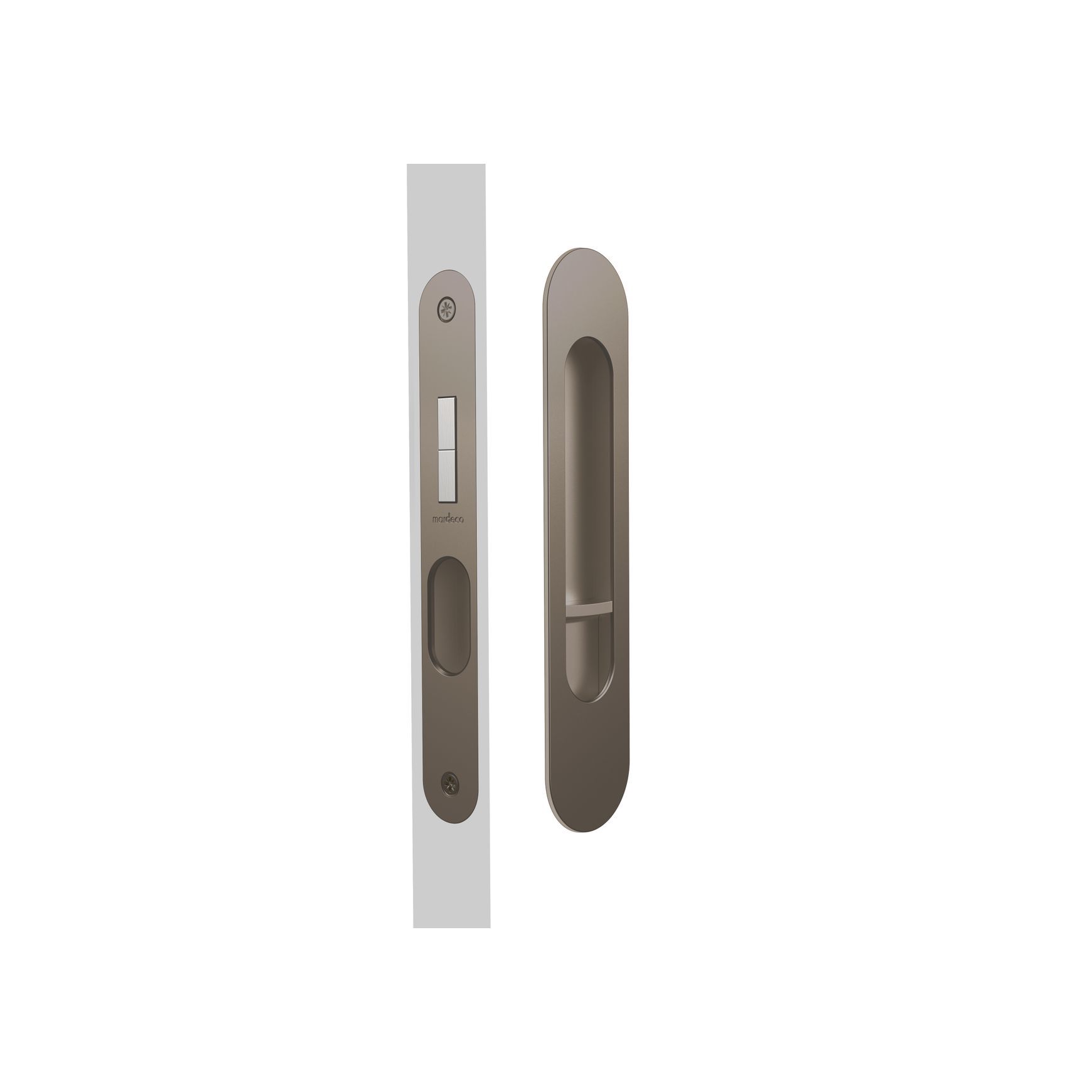 Oval M-Series 9004 Flush Pull Privacy Set
