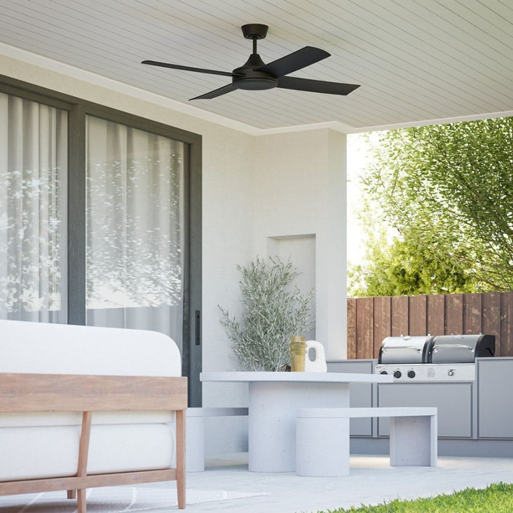 Breeze Silent AC Indoor/Outdoor Ceiling Fan