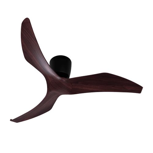 Aeratron FR Ceiling Fan - Black/Dark Timber Finish