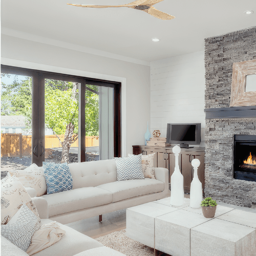 Milano SLIDER Ceiling Fan Junior Full Moon - Wood Blade