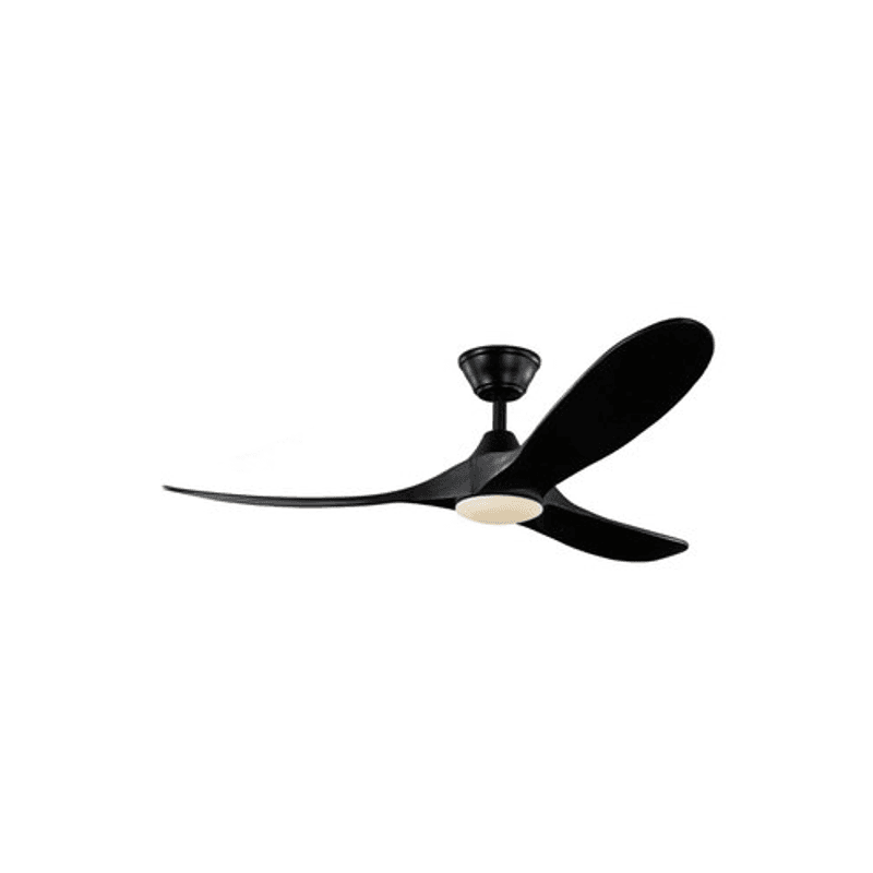 Milano Slider Mini Burnished Brass with Black blade with Dimmable LED light